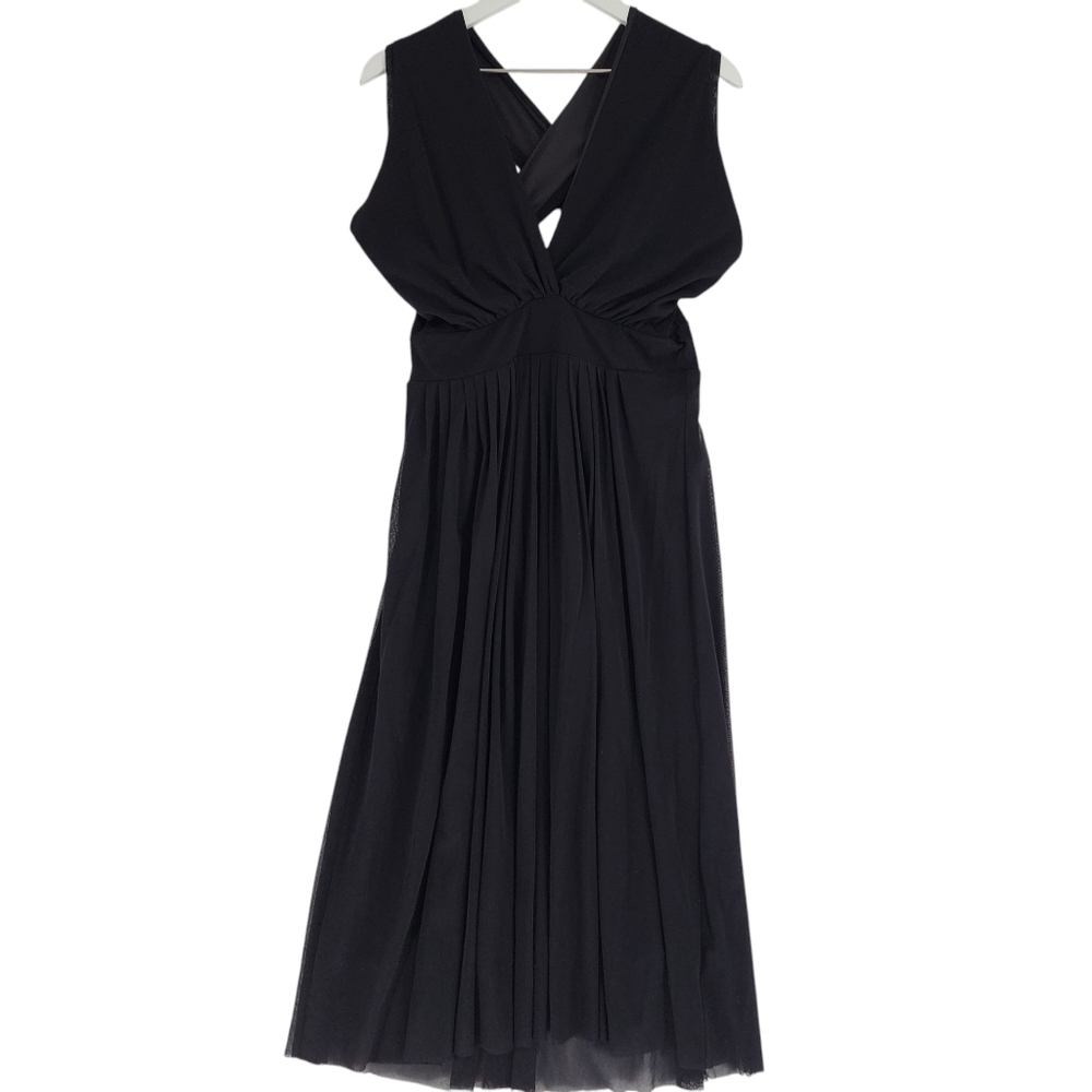 Fuzzi Mesh Halter Midi Dress XXL